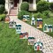 Big Dot of Happiness Christmas Village - Lawn Decorations - Outdoor Holiday Winter Houses Yard Decorations - 10 Piece
